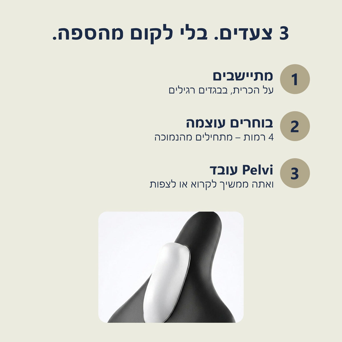3 צעדים לשימוש ב-Pelvi